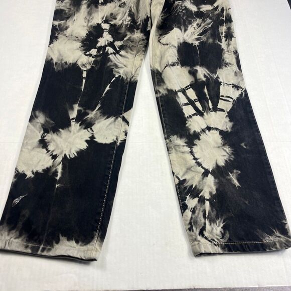 Tommy Hilfiger Womens Straight Leg Jeans Tie Dye Streetwear Grunge 90s Y2K 12 - Picture 2 of 12